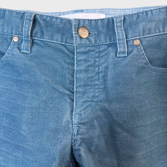 Carve Designs Oahu Corduroy Shorts Blue Women's Size 6 Mid-Rise Raw-Hem - Picture 5 of 11